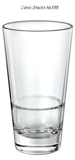 Conical Stcking High Ball 355  - DPS Hi Ball & Tumbler Glasses
