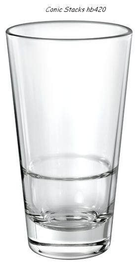 Conical Stacking High Ball 420  - DPS Hi Ball & Tumbler Glasses