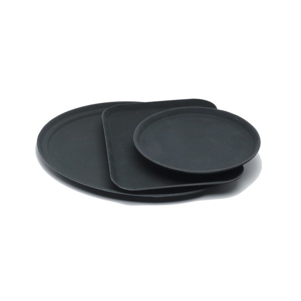 Gen-Grip 12 x 16" Rect.Non-Slip Tray Black - Nevilles Catering Trays