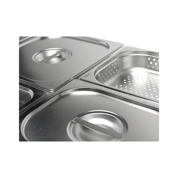 Stainless Steel Gastronorm Pan 1/6 - 65mm Deep - Nevilles Stainless Steel Containers