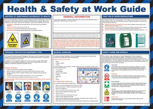 H & S Work Guide Poster. - Mileta Signage