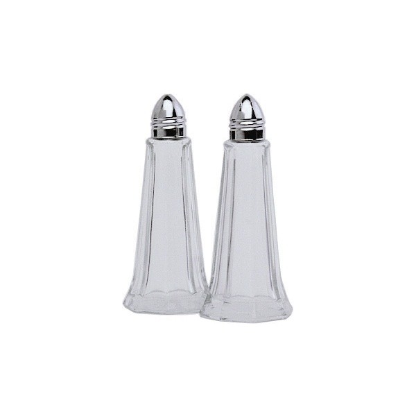 Glass Lighthouse Pepper Shaker Silver Top - Nevilles Table Service