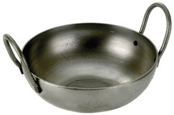 Black Iron Balti Dish : 6" x 1 3/4 / 150mm x 45mm. - Samuel Groves Black Iron
