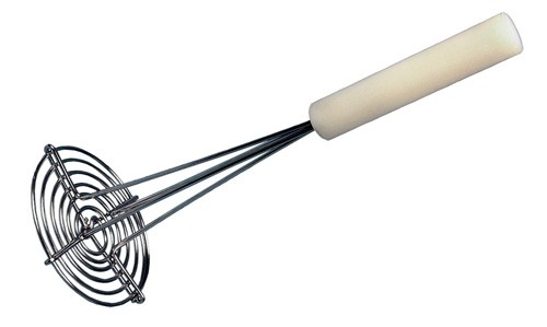 Stainless Steel Round Potato Masher : 5" Dia. / 130mm Dia. - Samuel Groves Kitchen Utensils