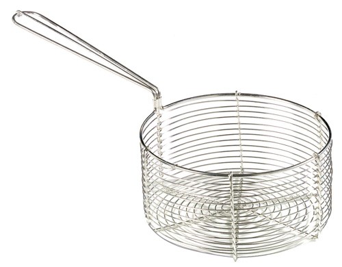 Stainless Steel Fish and Chip Basket : 7" x 6 / 180mm x 150mm . - Samuel Groves Chips
