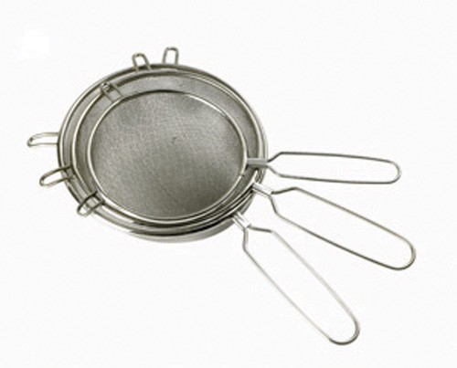 Steel Chrome Plated Bowl Strainer : 7" Dia. / 180mm Dia. - Samuel Groves Kitchen Utensils