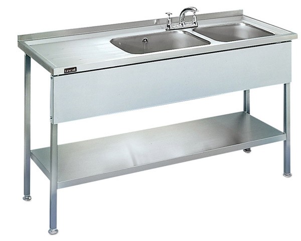 L881RH Sink Unit (single - right hand drainer) | 1000mm Wide - Lincat Wall Benches