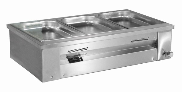 Inomak Gastronorm Bain Marie with wet well - Open Type Counter Top Mode - Inomak Wet