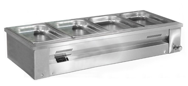 Inomak Gastronorm Bain Marie with wet well - Open Type Counter Top Mode - Inomak Wet