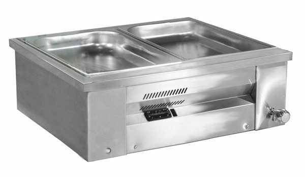 Inomak Gastronorm Bain Marie with wet well - Open Type Counter Top Mode - Inomak Wet