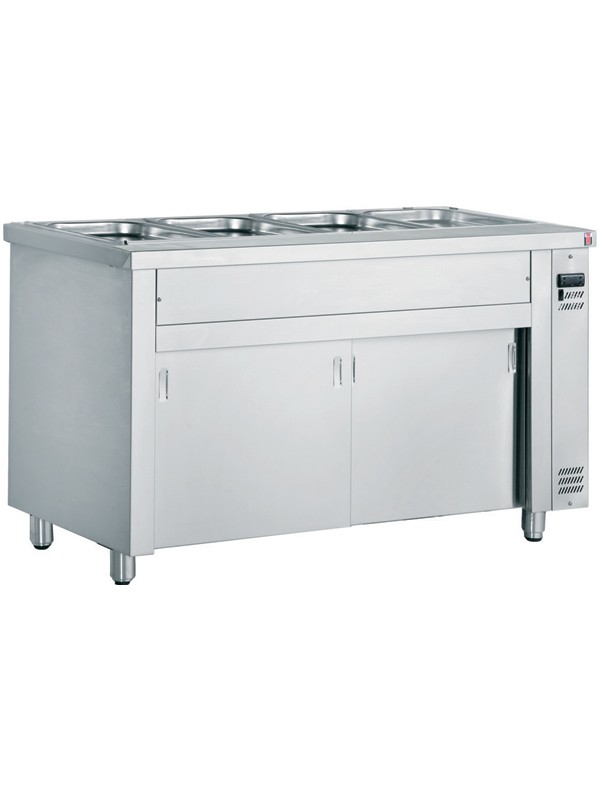 Inomak Gastronorm Bain Marie with wet well - Open Type Ambient Base Mode - Inomak Servery