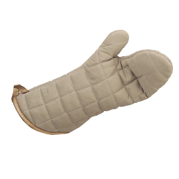 Flameguard Oven Mitt Tan 17" CE Marked (Pair) - Nevilles Kitchen Utensils