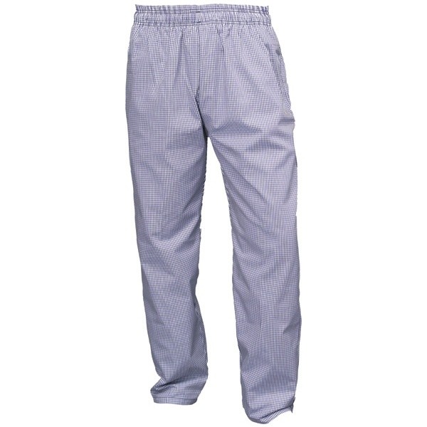 Small Check Blue & White Baggies L Size - Nevilles Trousers