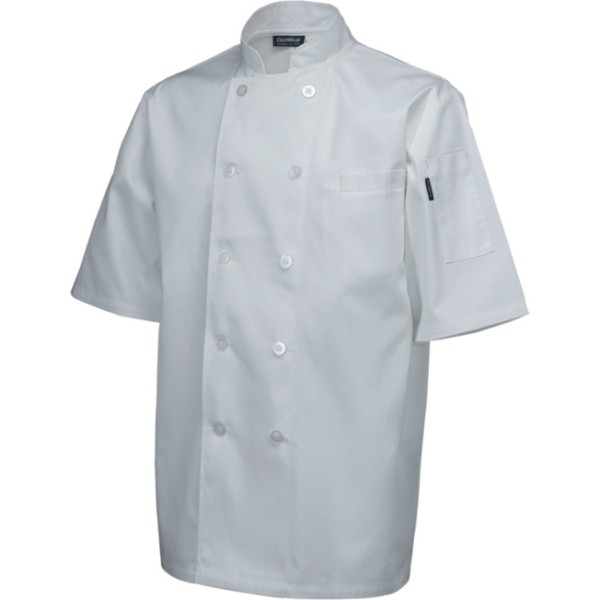 Standard Jacket (Short Sleeve)White x x l Size - Nevilles NEW Catering Equipment