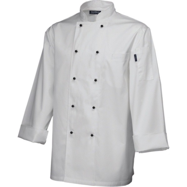 Superior Jacket (Long Sleeve)White M Size - MM Catering Wholesale