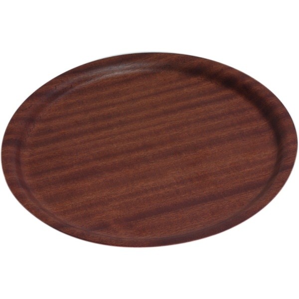 Darkwood Round Tray Non-Slip 270mm Dia. - Nevilles Catering Trays