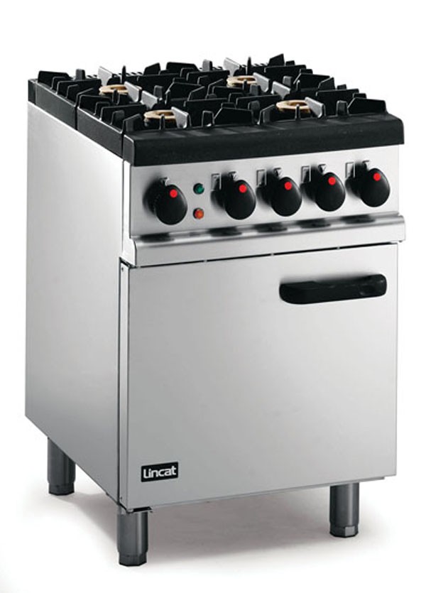 4 Burner Dual Fuel Range - Lincat Gas