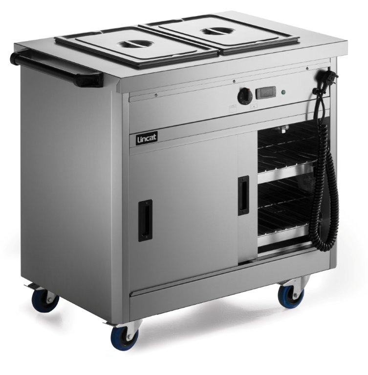 P6B2 Panther 670 Series Hot Cupboard With Bain Marie Tops| 2.6Kw - 2 x 1/1GN - Lincat Hot Cupboards