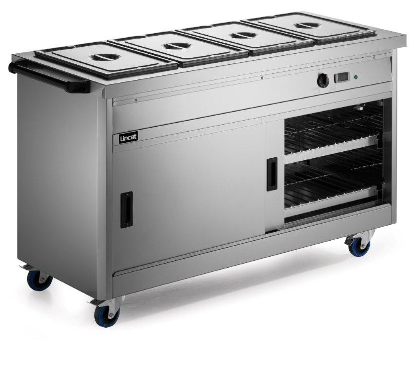 P6B4 Panther 670 Series Hot Cupboard With Bain Marie Tops | 4.9Kw - 4 x 1/1GN - Lincat Hot Cupboards