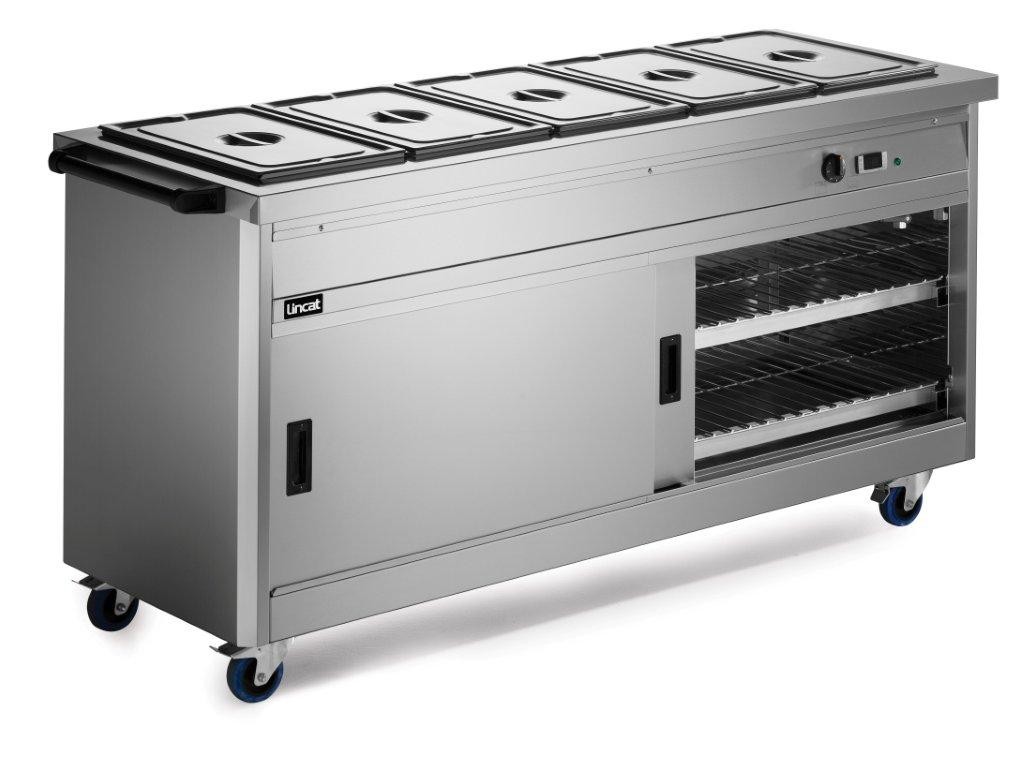 P6B5 Panther 670 Series Hot Cupboard With Bain Marie Tops | 5.2Kw - 5 x 1/1GN - Lincat Hot Cupboards