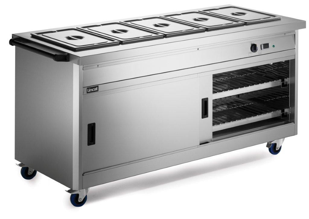 P8B5 Panther 800 Series Hot Cupboard With Bain Marie Tops | 5.2Kw - 5 x 1/1GN - Lincat Hot Cupboards