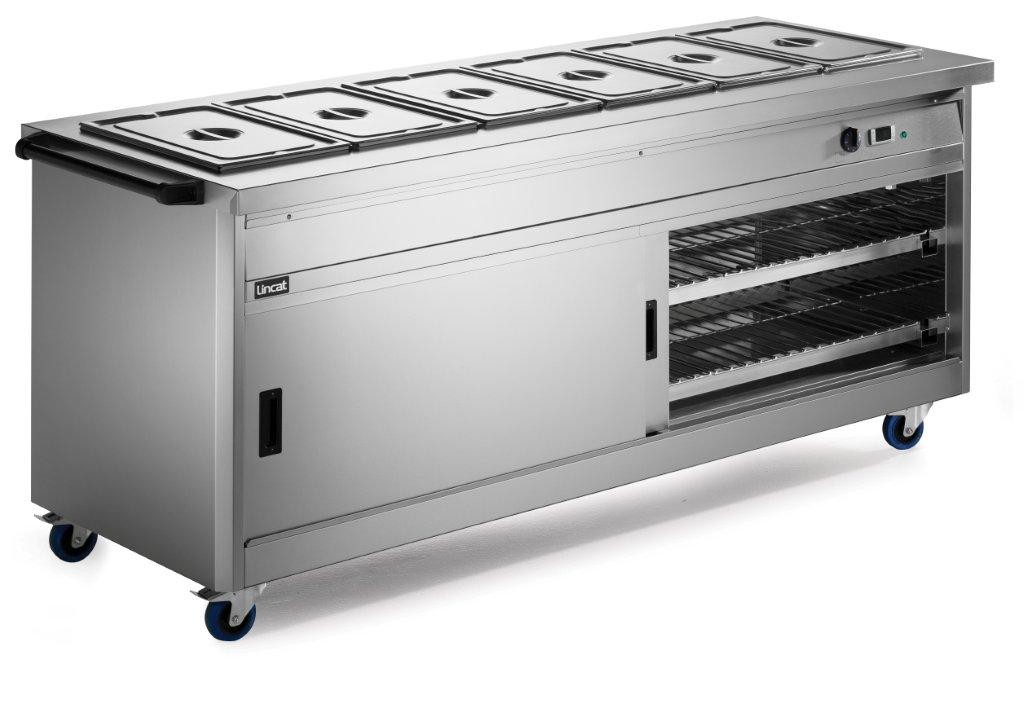 P8B6 Panther 800 Series Hot Cupboard With Bain Marie Tops | 5.2Kw - 6 x 1/1GN - Lincat Hot Cupboards