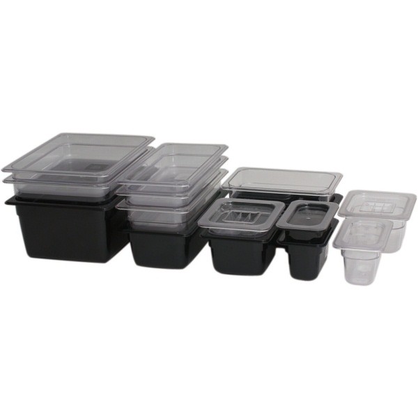 1/2 - Polycarbonate Gastronorm Pan 150mm Clear - Nevilles Polycarbonate Containers