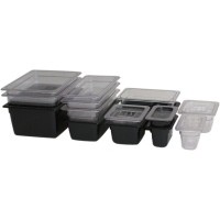1/6 - Polycarbonate Gastronorm Pan 100mm Clear - Nevilles Polycarbonate Containers