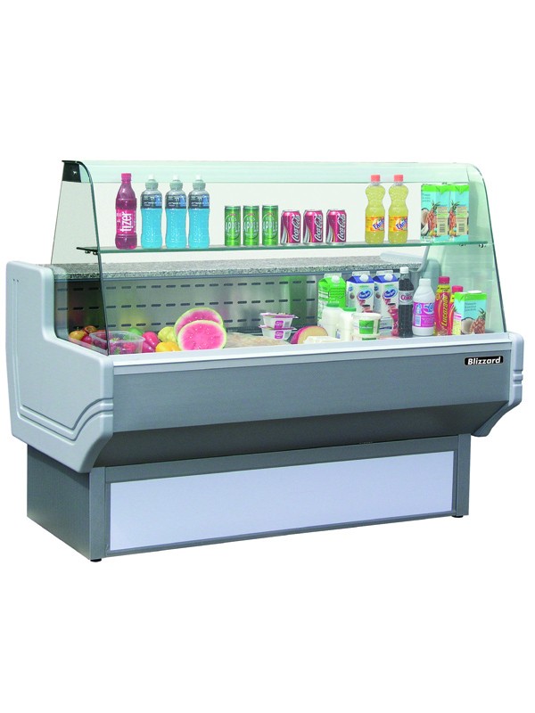 Blizzard Serve Over Display Counter with Under Storage - Blizzard Serve Over counters