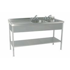 Double Bowl Single Drainer  - Parry Double Sink Units