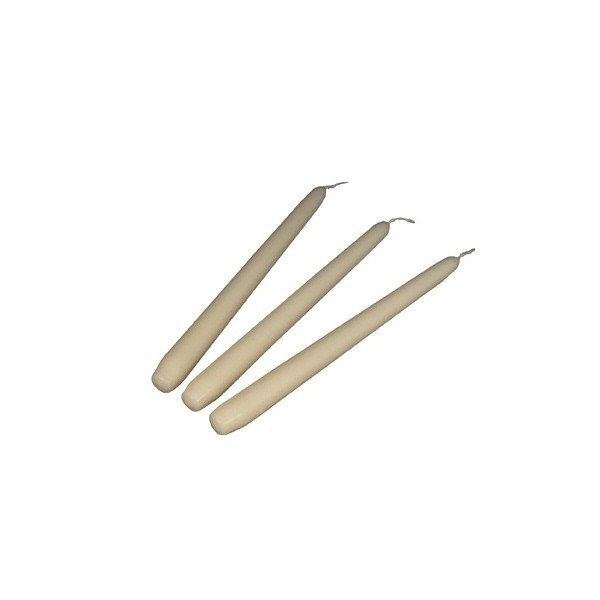 Tapered Candle 10" Ivory (Pack 50) - Nevilles Candles