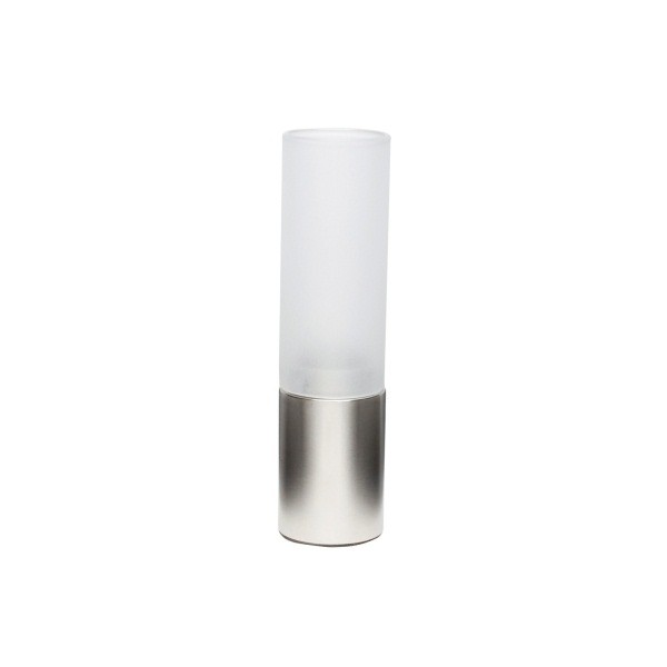 Stainless Steel with a Frosted Glass Table Lamp - 19cm - Nevilles Candles