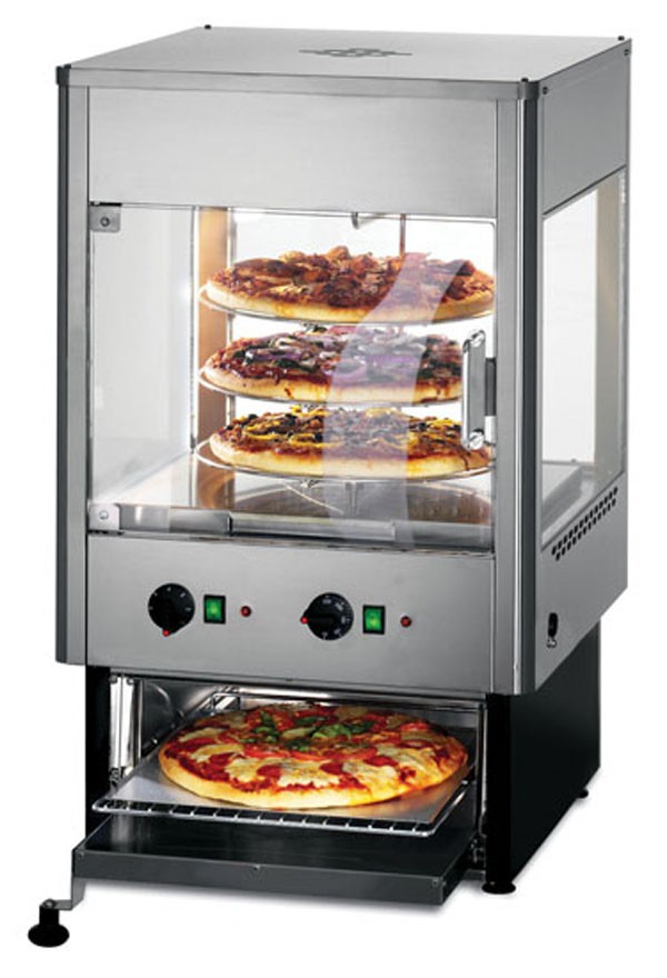 Upright Heated Merchandiser with Oven - Lincat Heated Display