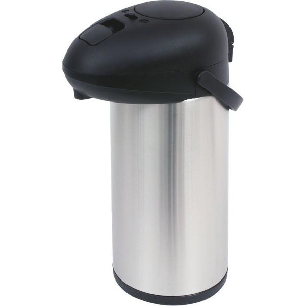 Stainless Steel Unbreakable Vacuum Pump Pot 5.0Ltr - Nevilles Airpot Flasks & Vacuum Dispensers