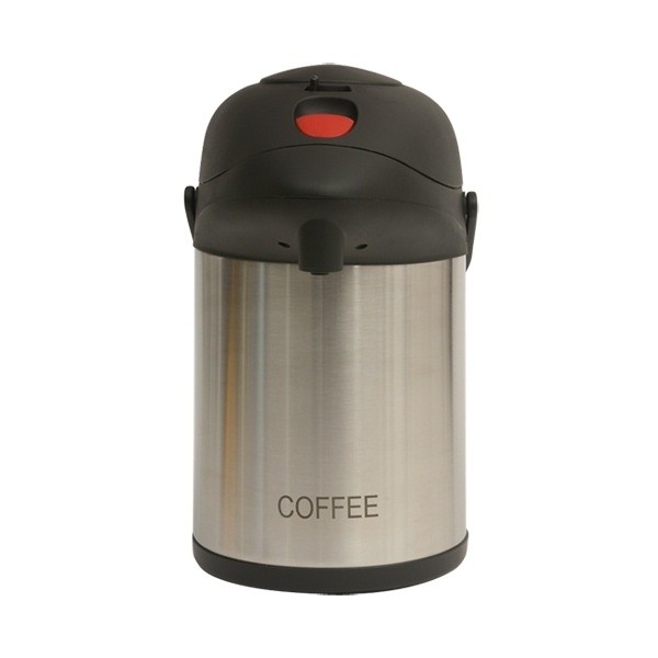 2.5Ltr Coffee Inscribed Stainless Steel Vacuum Pump Pot MM