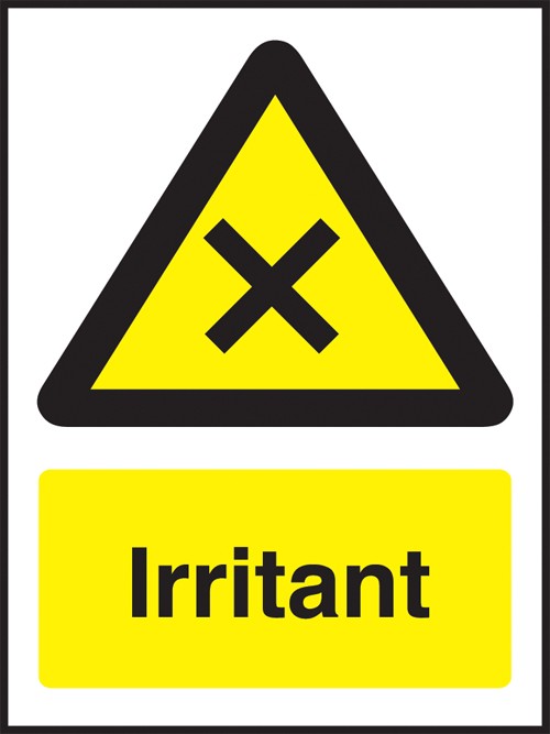 Irritant: Self Adhesive Vinyl Notice - Mileta Signage