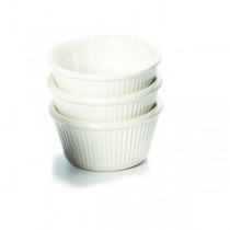 Ramekin Fluted 1Oz White 57 x 25mm