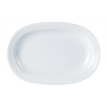 Porcelite Rimmed Deep Oval Plate