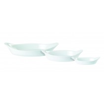 Oven To Tableware Oval Eared Dish