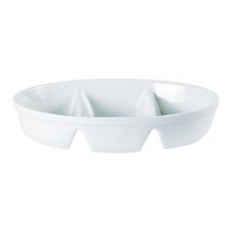 Oven To Tableware Oval Three Division Dishes
