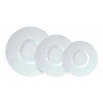 Porcelite Wide Rim Gourmet Plate