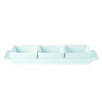 Creations Square Shaped Set Of Three Bowls & Tray