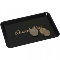 Tip Tray 'Thank You' 4 1/2" x 6 1/2" Black