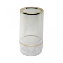Clear Acrylic Wine Cooler Chrome Trim