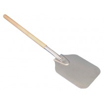 Aluminium Pizza Peel with Wooden Handle : 14" x 11 3/4" Blade: Handle 21 / 360mm x 300mm Blade, Handle 540mm.