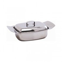 Stainless Steel Butter Dish & Lid 250G (0.5 Ltr.b) Nev Box 