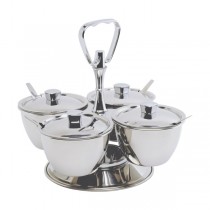 Stainless Steel Revolving Relish Server 3-Way (62399)