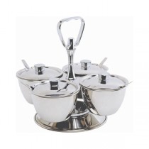 Stainless Steel Revolving Relish Server 4-Way (66277)
