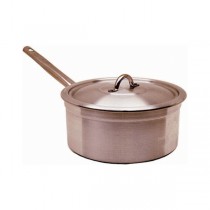 Genware Heavy Duty Aluminium Saucepan & Lid 16cm 2 Litre