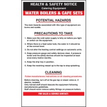 Water boilers/cafe sets safety notice: Self Adhesive Vinyl Notice